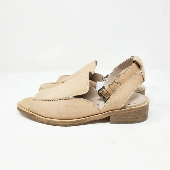 New Free People Mackey Leather Slingback Loafers 37 - Picture 3 of 6